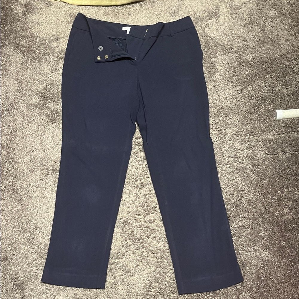 New York & Company Navy Blue Trousers